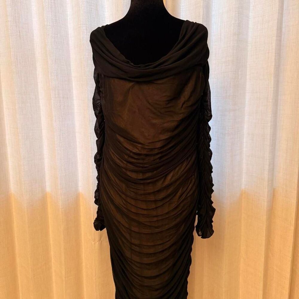 Fashion-nova Women's Black Dress